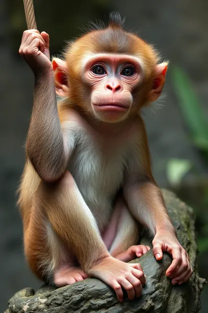 Garota Macaca: Uma Visita Rara na Selva