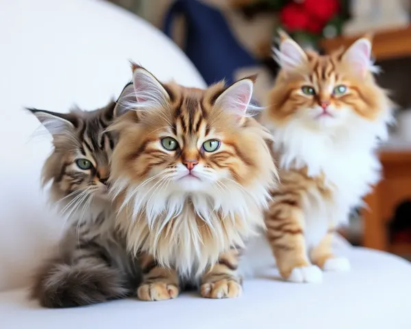 Gatos Ragamuffin em Imagens em Cor