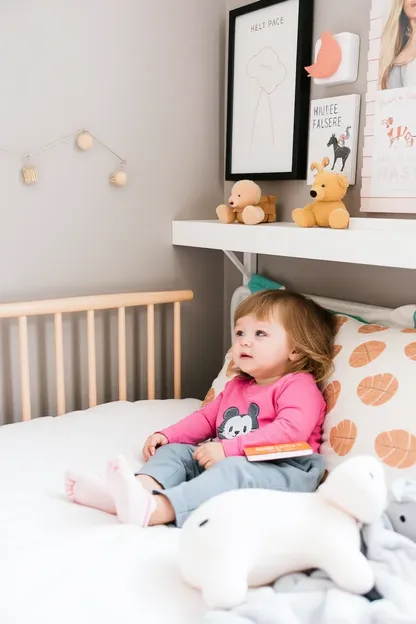 Hora de Dormir da Cama de Berço da Menina