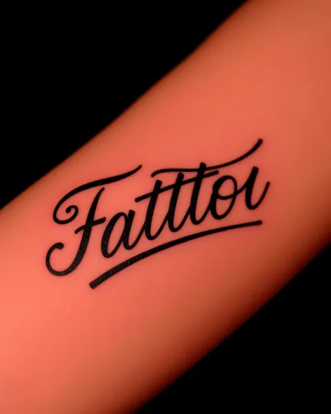 Ideias de Fonte Cursiva para Mulheres com Tatuagem