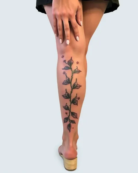 Ideias de Tatuagem para Perna Superior Única para Estilo Feminino