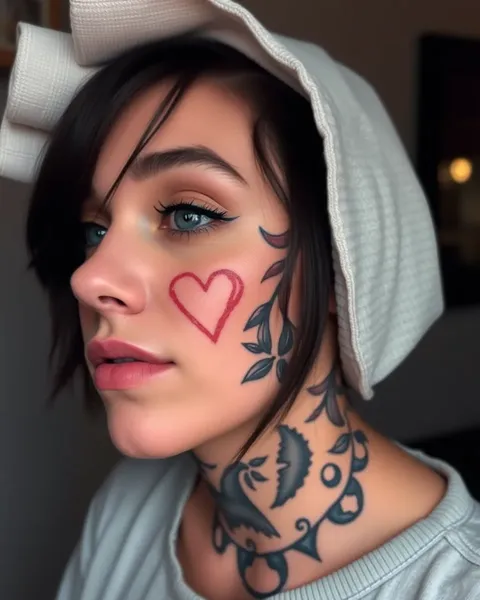 Ideias de Tatuagens Criativas para Expressão Facial