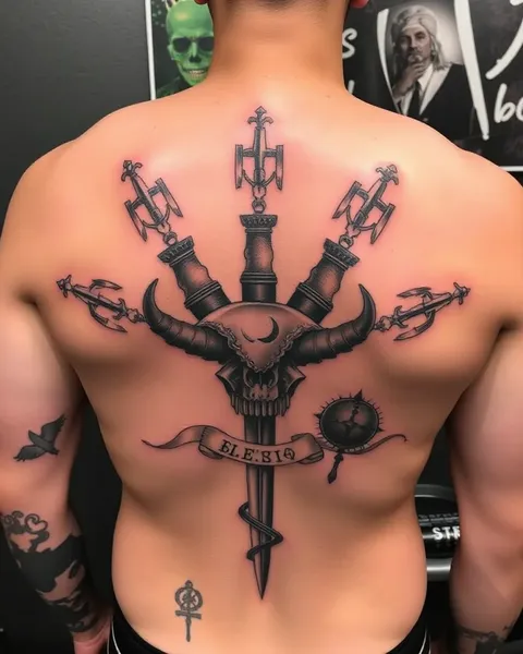 Ideias de Tatuagens para o Lado de Trás para Homens