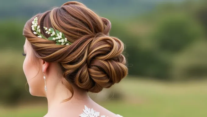 Ideias de updo para tendências de cabelo de casamento de 2025