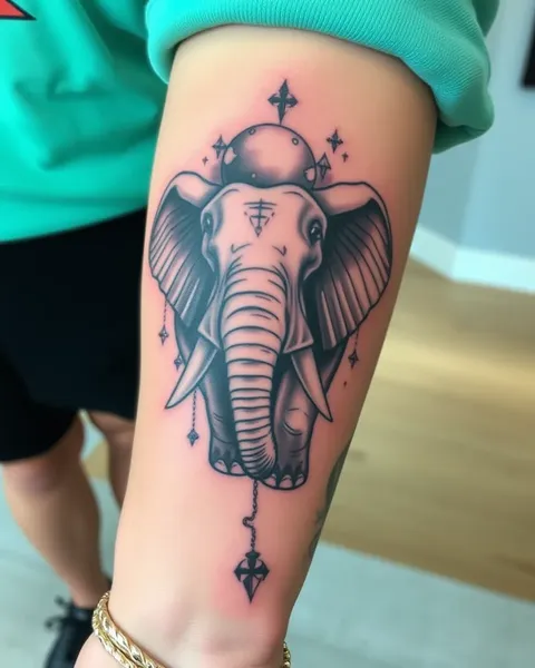 Idéias de Tatoo de Elefante para Arte de Grande Escala