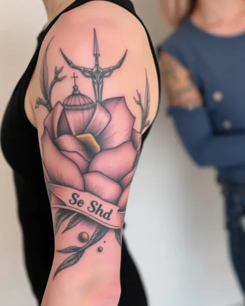 Idéias de Tatuagem de Braço Meia: Com Frases