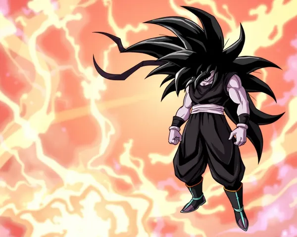 Ilustração de Arte de Caráter PNG de Goku Black Exemplo