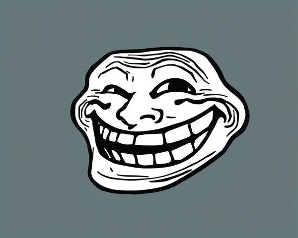 Imagem PNG do Troll Face compartilhada amplamente