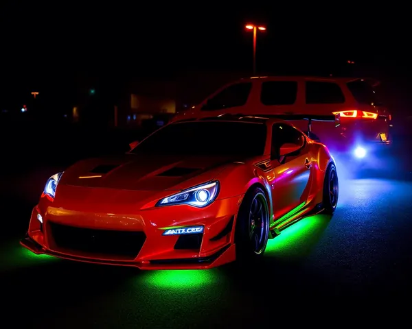 Imagem de Carros com Underglow PNG com detalhes do arquivo de formato