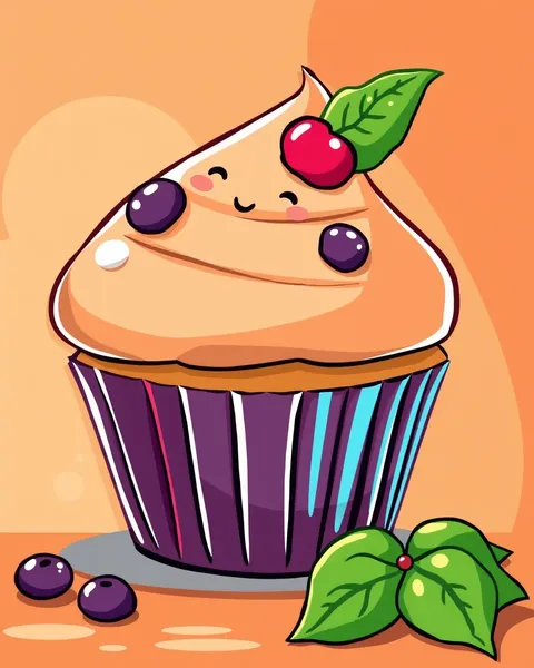 Imagem de Desenho de Muffin