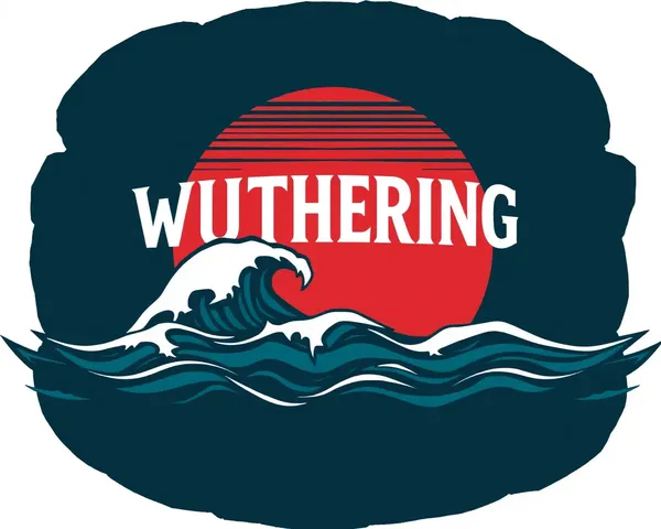 Imagem de Logotipo de Ondas Turbulentas de Wuthering