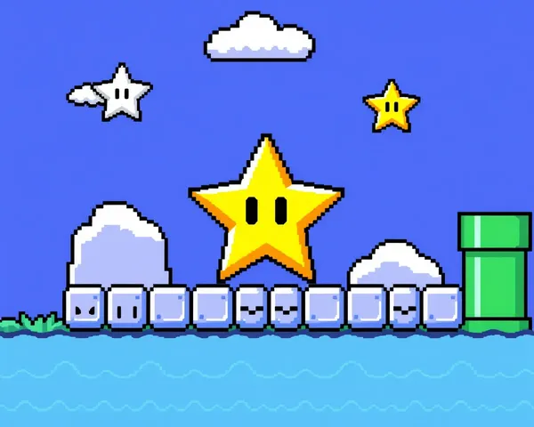 Imagem de PNG de Estrela 8 Bit do Mario Encontrada