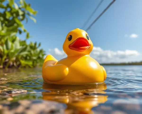 Imagem de Pato de Borracha de Látex para Impressão