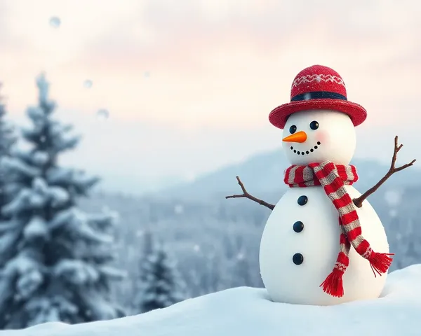 Imagem de boneco de neve encontrada online