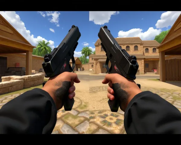 Imagem do Arquivo de Imagem PNG do Ponto de Vista da Pistola