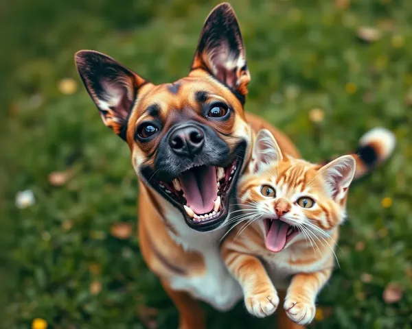 Imagens Fofas de Feline e Canino para Divertir