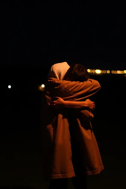 Imagens de Abraço Noturno: Abraçando Amor e Confort