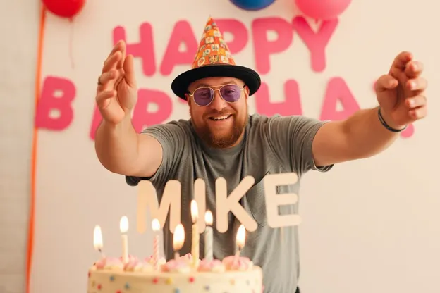 Imagens de Aniversário Feliz para Mike: é hora de celebrar