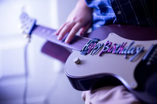 Imagens de Aniversário de Guitarra Celebre Momentos Especiais