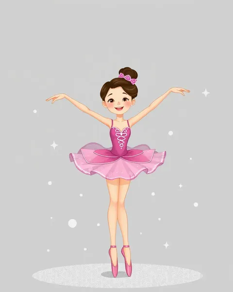 Imagens de Ballerina de Cartoon: Portraits Digitais Whimsicais