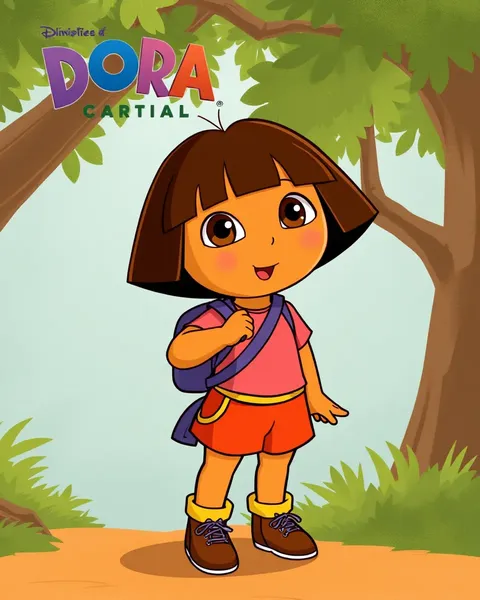 Imagens de Caricatura de Dora com Aventuras Divertidas