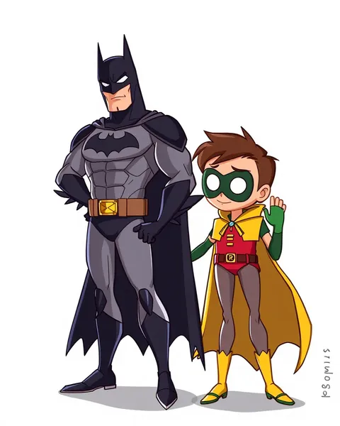 Imagens de Cartoon de Batman e Robin na Rede de Cartoon