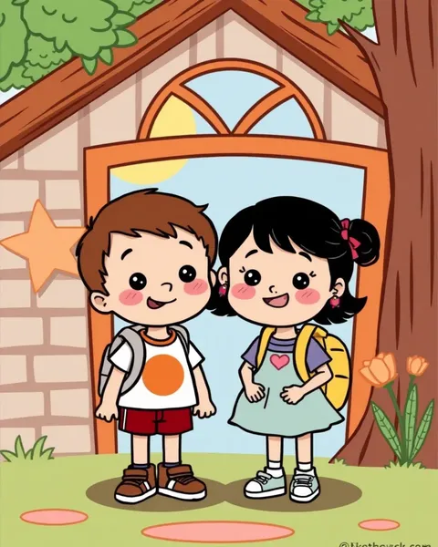 Imagens de Cartoon para Preschool para Experiências de Aprendizado Divertido