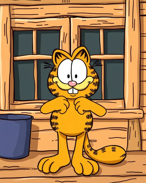 Imagens de Cartum de Garfield com Seus Amigos Gato