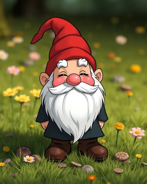 Imagens de Cartum de Gnomos: Desenhos Encantadores de Gnomos em Estilo de Cartum