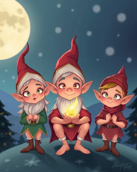 Imagens de Cartuns de Elves para Entretenimento Infantil