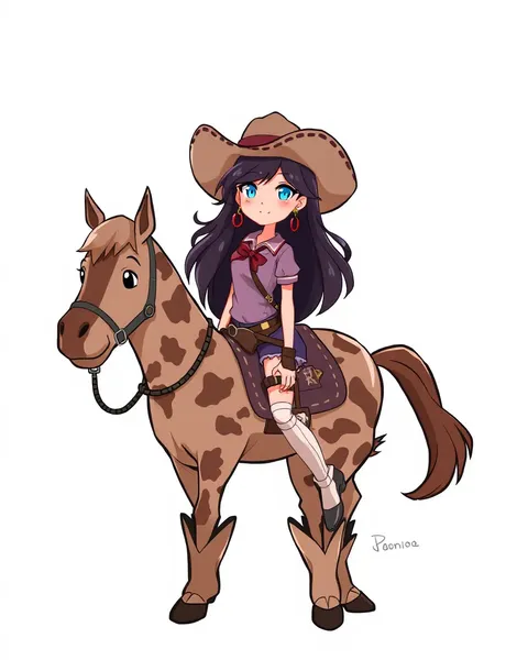 Imagens de Cowgirls de Desenho para Divertimento