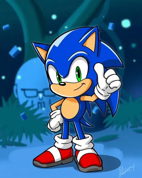 Imagens de Desenho de Sonic Celebra Personagens Iconic