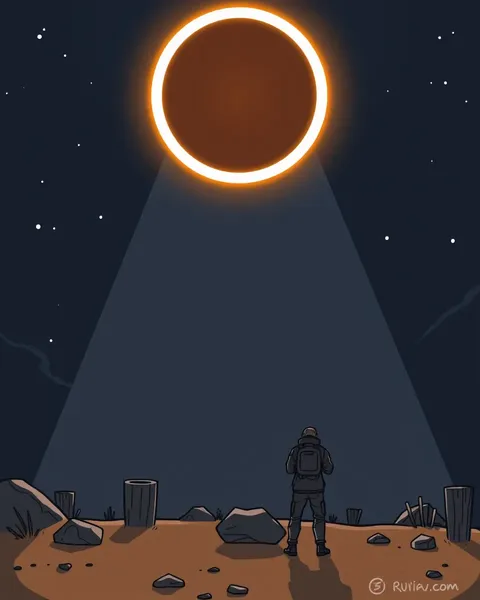 Imagens de Eclipse Solar de Cartun para Fins Educacionais