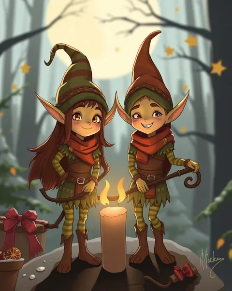 Imagens de Elves de Cartoon para Fantasia Enfantil