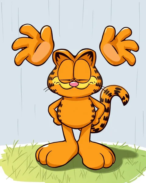 Imagens de Garfield de Cartum com Diálogo Alegre