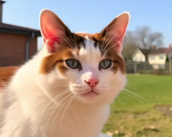 Imagens de Gato Turco Van Exibem Padrões de Pelagem Únicos