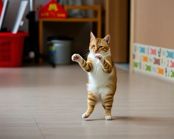 Imagens de Gatos Bailando de Maneira Whimsical: Um Delírio