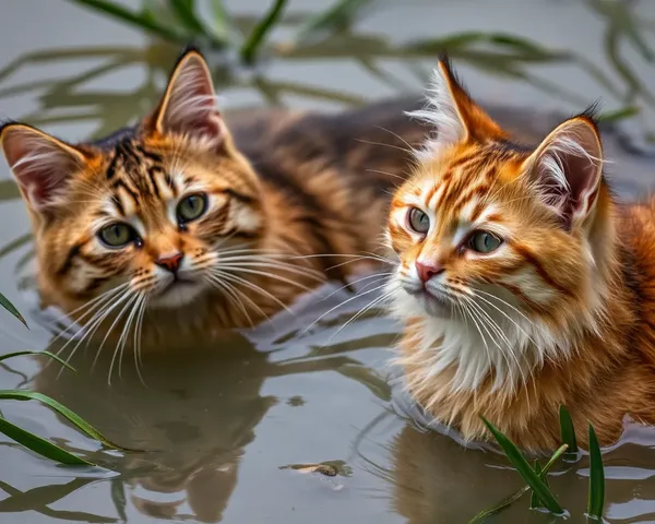 Imagens de Gatos Molhados Evocam Conexão Emocional com os Visualizadores