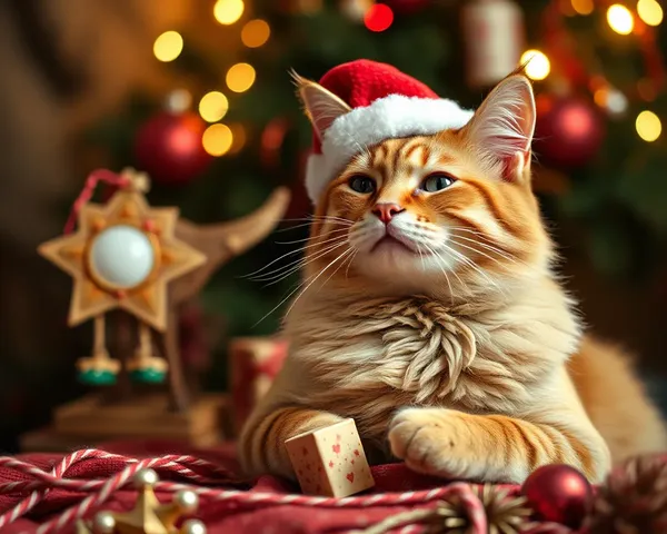 Imagens de Gatos de Natal Fofas Trazem Alegria Sempre