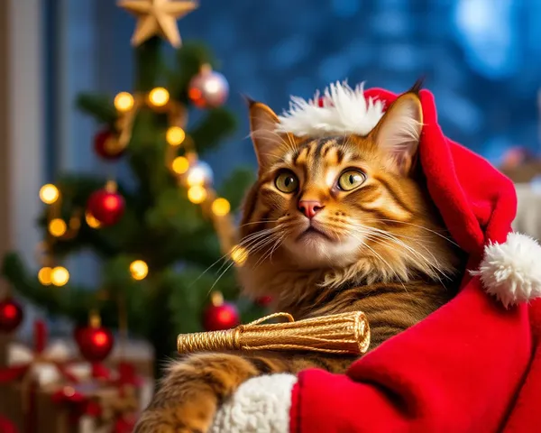 Imagens de Gatos de Natal para Trazer Alegria para Seu Dia