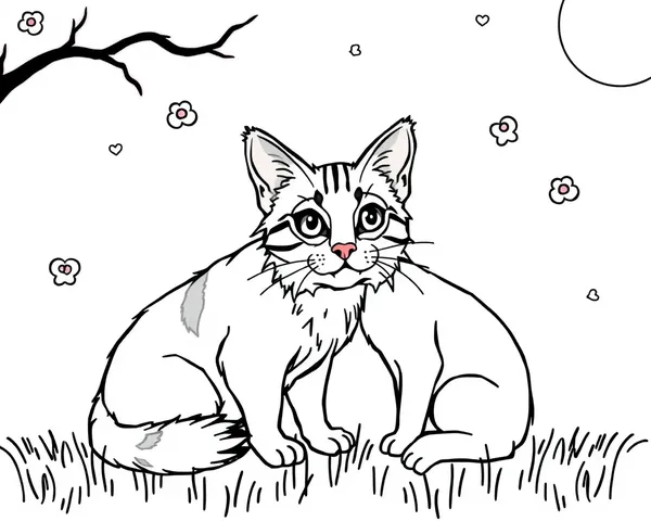 Imagens de Gatos e Cachorros para Colorir Disponíveis