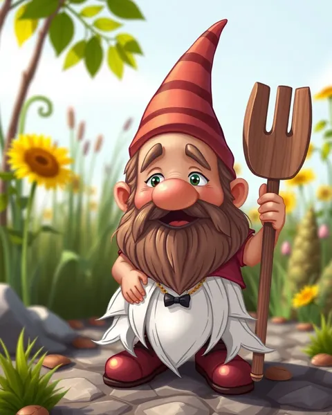 Imagens de Gnome de Cartoon Alegres para Cenas Whimsicais