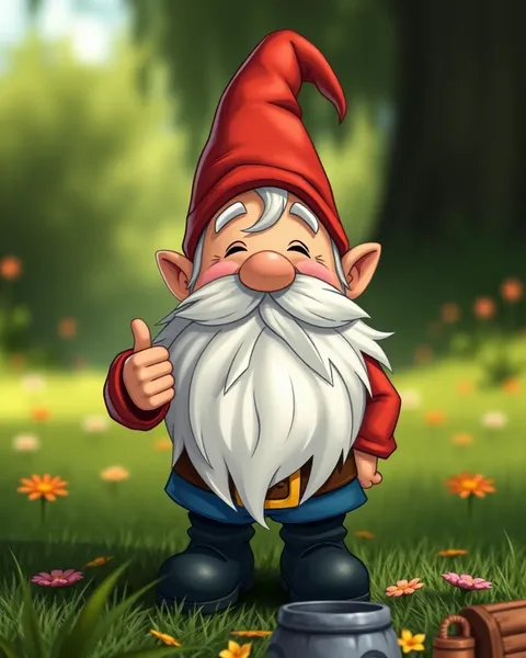 Imagens de Gnome de Cartoon: Desenhos Deliciosos de Habitantes Terrestres Miniaturizados