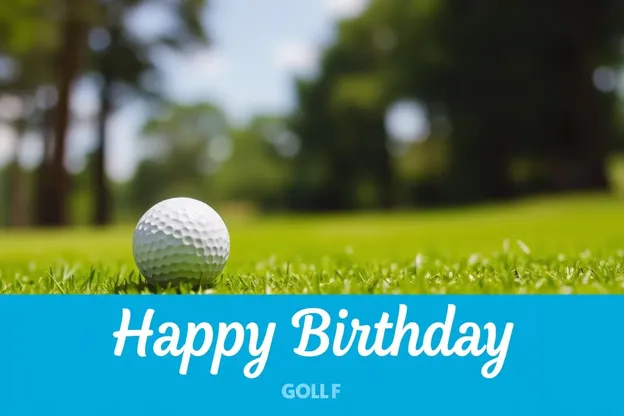 Imagens de Golfe Feliz Aniversário para Design de Bola de Golfe