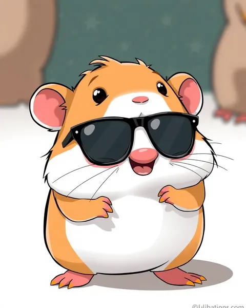 Imagens de Hamster de Cartoon Adorável para Wallpaper