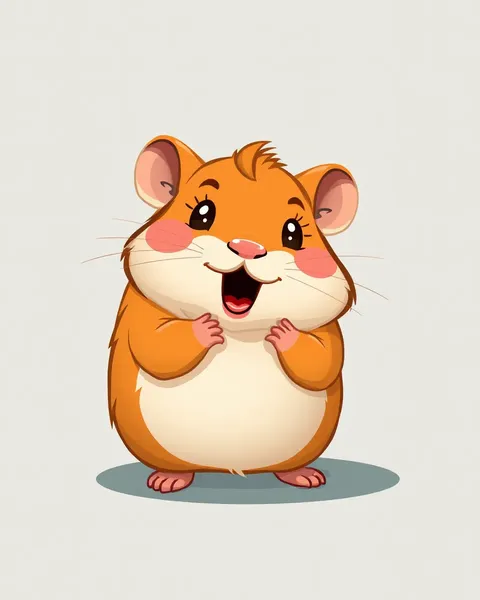 Imagens de Hamster de Cartoon Populares para Mídia Social