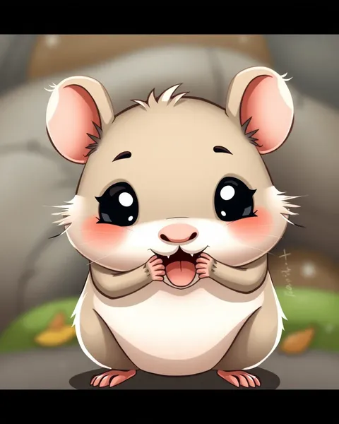 Imagens de Hamster de Cartoon para Fins Educacionais