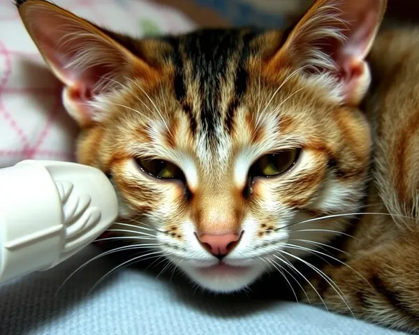 Imagens de Infecção Neutro da Gata para Conscientização Pública