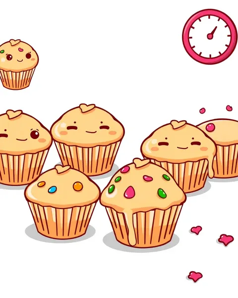 Imagens de Muffins de Cartum: Bons Doces Whimsicais em Arte