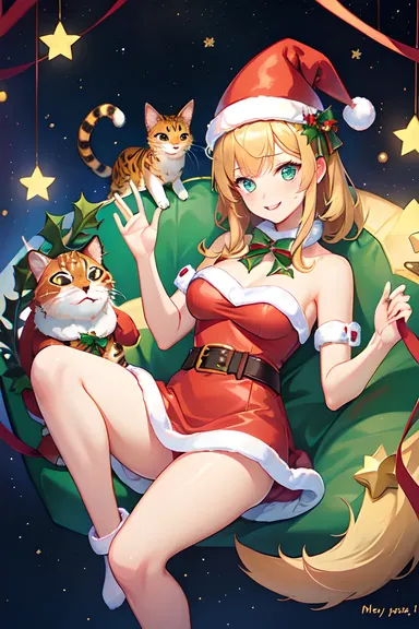 Imagens de Natal Alegres de Animais Felizes Juntos